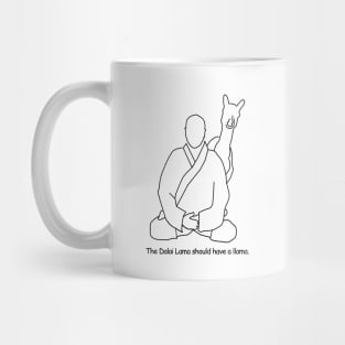 The Dalai Lama's llama. Mug